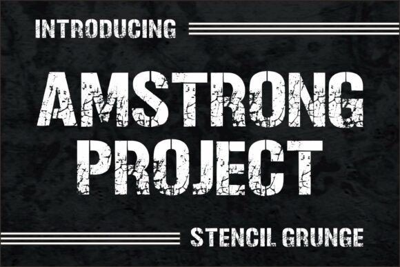 Amstrong Project: A Bold Display Font for Edgy Branding