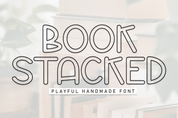 Book Stacked: The Creative Font for Standout Branding