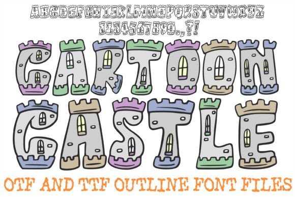 Cartoon Castle History Medieval Letters Font Review