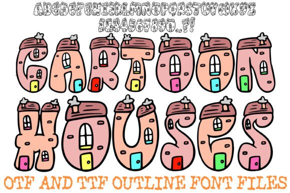Cartoon Houses: The Whimsical Display Typeface for Web Design