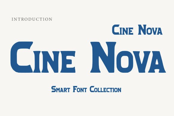 Cine Nova: The Bold Typeface That Elevates Your Brand Identity