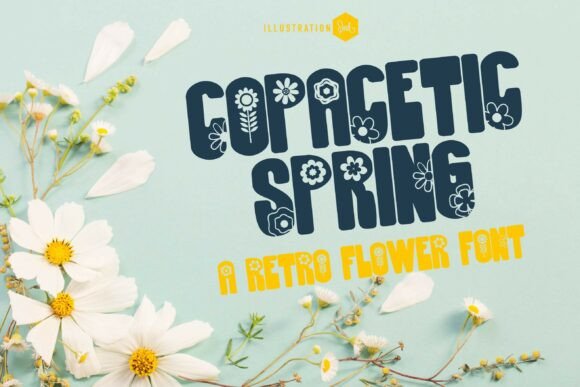 Copacetic Spring Family: A Groovy Display Font for Modern Campaigns