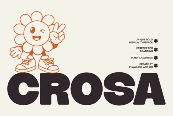 Crosa Bold Display Font for Handmade Creations
