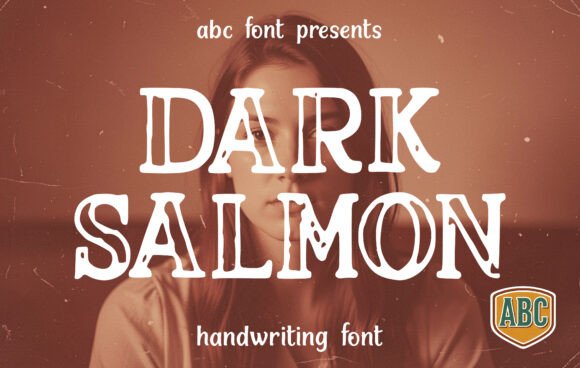 Darksalmon: A Handmade Display Font for Authentic Branding