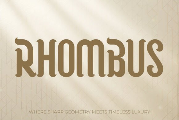 Discover the Rhombus Font for Handmade Creations