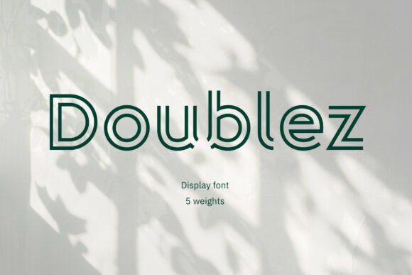 Doublez: A Modern Display Font for Digital Branding