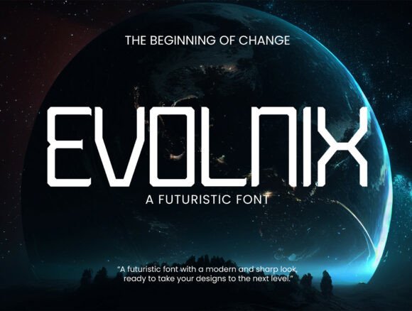 Evolnix: The Futuristic Typeface for Bold Web Design