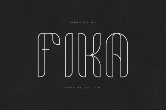 Fika Outline: A Premium Display Typeface for Digital Branding