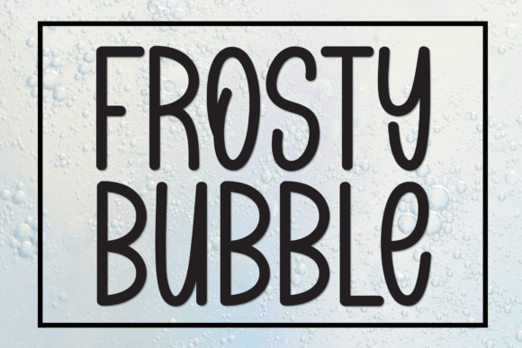 Frosty Bubble Font for Web Design