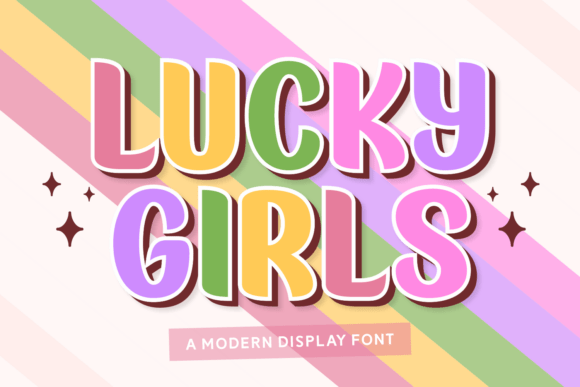 Lucky Girls: The Retro Display Typeface for Scroll-Stopping Campaigns
