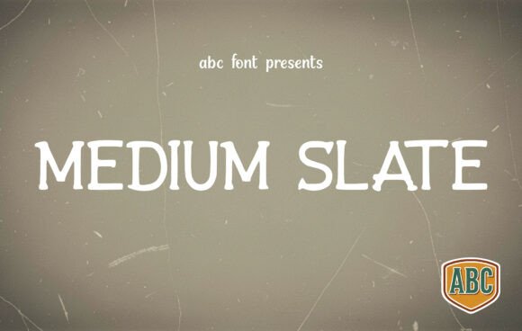 Medium Slate: The Display Font for Authentic Small Business Branding