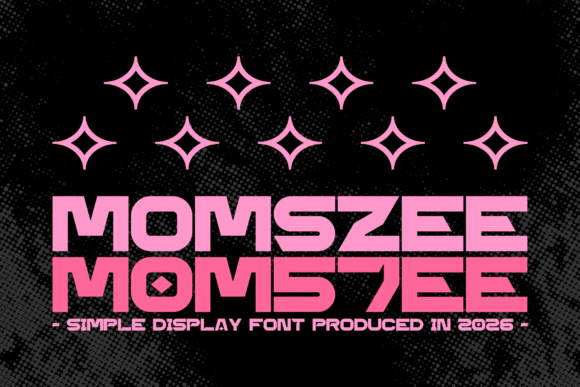 Momszee: The Bold Display Typeface for Modern Branding