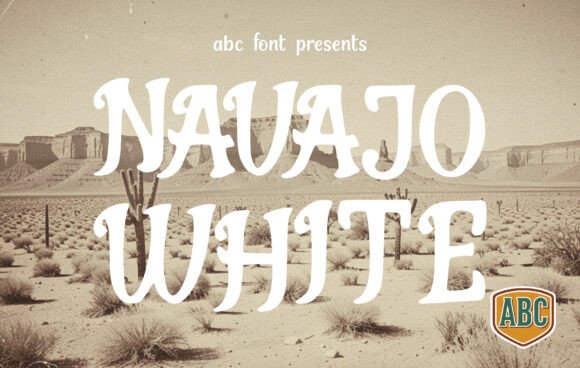 Navajo White: A Bold Display Typeface for Editorial Design