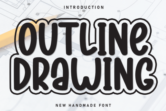 Outline Drawing: A Playful Display Font for Web Design