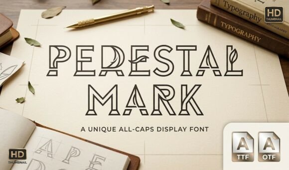 Pedestal Mark: The Display Typeface That Elevates Your Brand Identity