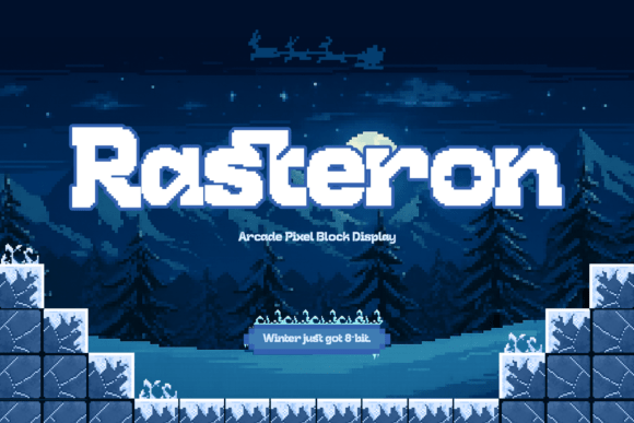 Rasteron: The Pixel-Perfect Display Font for Retro Branding