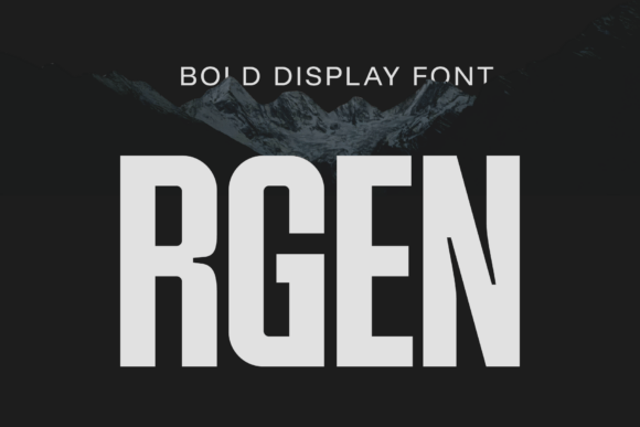 Rgen: A Bold Display Typeface for High-Impact Web Design