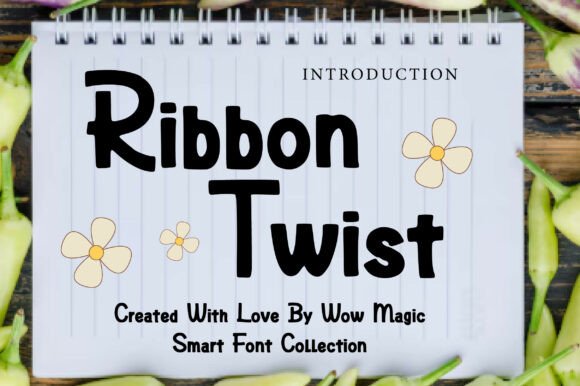 Ribbon Twist: A Playful Display Typeface for Editorial Projects
