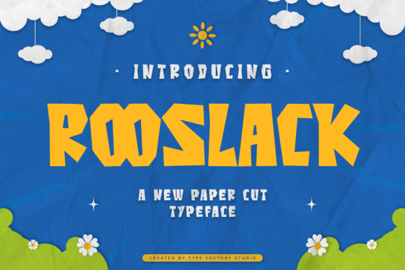 Rooslack: A Playful Display Typeface for Modern Editorial Design