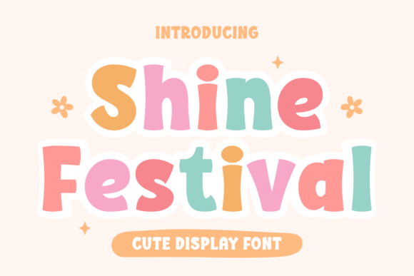 Shine Festival: A Playful Display Font for Branding Projects