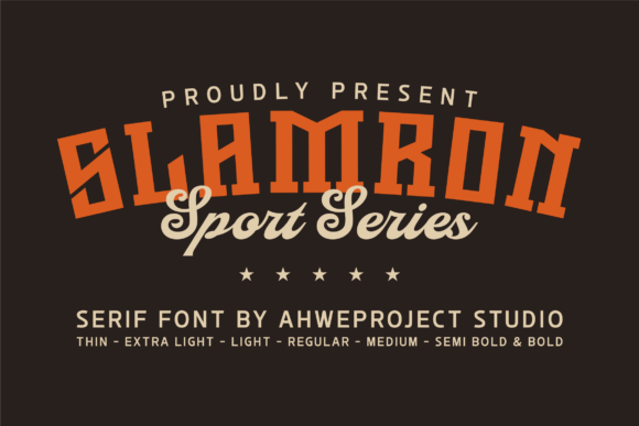 Slamron: The Bold Serif Typeface for Editorial Impact