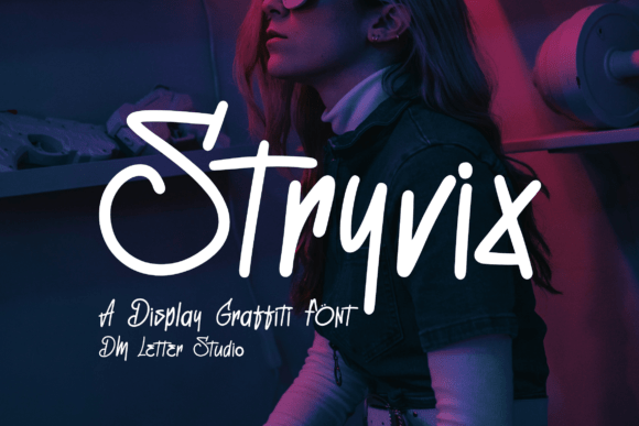 Stryvix: The Bold Graffiti Display Font for Edgy Brand Identity